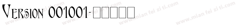 Version 001001字体转换